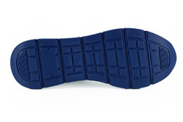 Versace Мужские кроссовки из телячьей кожи, цвет Blue And White 7163847475260 | blue and white