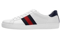 Кроссовки Gucci New Ace NRN Sneakers White Blue Men's 386750 02jr0 9072