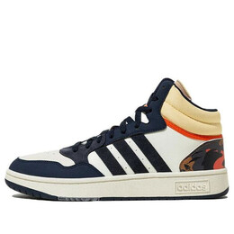 Кроссовки hoops 3.0 средние Adidas, белый hp6911 | white/blue/yellow/red