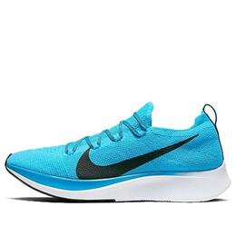 Кроссовки zoom fly flyknit Nike, синий ar4561-401 | blue orbit/black-white-photo blue