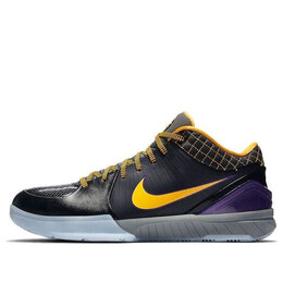 Кроссовки zoom kobe 4 protro Nike, черный av6339-001 | black/del sol-varsity purple