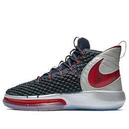 Кроссовки альфаданк Nike, синий bq5401-003 | midnight blue/silver/red