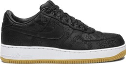 Кроссовки Nike Fragment Design x CLOT x Air Force 1 'Black Silk', черный cz3986 001 | black