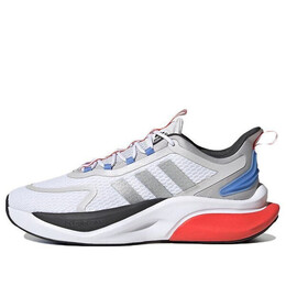 Кроссовки alphabounce plus Adidas, белый hp6139 | white/light gray/silver/blue/red