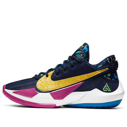 Кроссовки зум фрик 2 Nike, синий db4689-400 | blue/pink/white/yellow/green