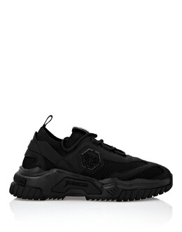 ТРЕНИРОВОЧНЫЕ КРОССОВКИ ХИЩНИК Philipp Plein, цвет Black / Black 7716547362876 | black / black