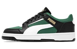 Кроссовки Puma Rebound Skateboarding Unisex 391077-04, белый/черный/зеленый