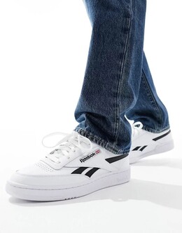 Бело-черные кроссовки Reebok Club C Revenge 134224362 | weiss