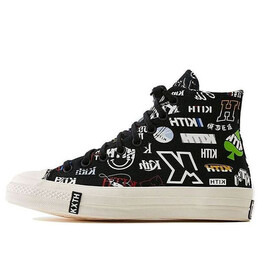 Кроссовки kith x chuck 70 high '10th anniversary - black' Converse, черный 172465c | black/white