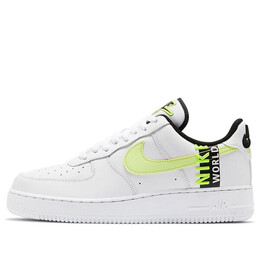 Кроссовки air force 1 '07 lv8 'worldwide pack - volt' Nike, белый ck6924-101 | white/volt/black