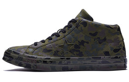 Кроссовки Converse One Star Retro Mid Tops Skateboarding Shoes Unisex Camouflage Green 159746c