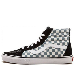 Кроссовки sk8-hi reissue 'checkerboard' Vans, белый vn0003caib7 | graywhite/black