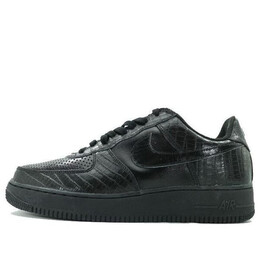 Кроссовки air force 1 low premium 'triple black' Nike, черный 309096-003 | black/black/black