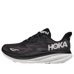 Кроссовки clifton 9 2e wide 'black white' Hoka One One, черный 1132210-bwht | black/white