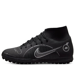 Кроссовки mercurial superfly 8 club tf 'black metallic silver' Nike, черный dj2909-007 | black