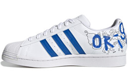 Кроссовки Adidas Originals Superstar Cozy Wear-Resistant Casual Skate Shoes White Blue Unisex 'White Blue' gw5784