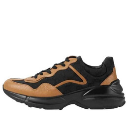 Кроссовки rhyton 'maxi gg supreme black khaki beige' Gucci, черный 725932-faa1p-1155 | black khaki beige