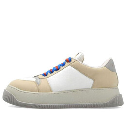 Кроссовки screener gg leather sneakers 'white beige grey' Gucci, белый 750048-fab39-9083 | white/grey/beige