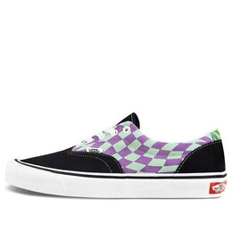 Кроссовки era checkerboard black/multi-color Vans, черный vn0a4uug1vo | black/purple/green