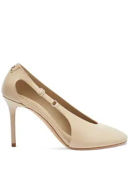 Courrèges: Бежевые туфли 