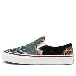 Кроссовки classic slip-on 98 dx 'anaheim factory - quilted mix' Vans, черный vn0a5hzn9gu | black/green