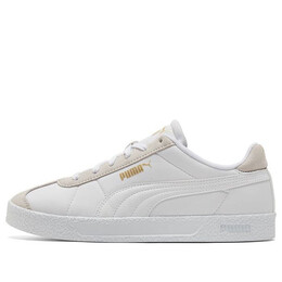 Кроссовки club nylon casual skateboarding shoes white Puma, белый 384822-01 | white/gold