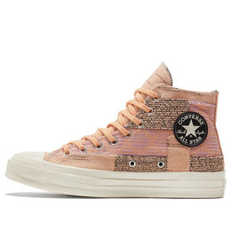 Кроссовки chuck 70 high 'patchwork - peach' Converse, розовый 170058c | pink