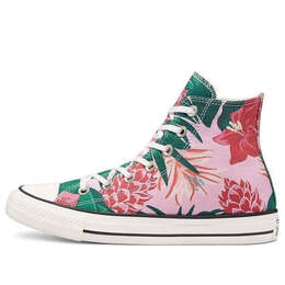 Кроссовки chuck taylor all star high 'jungle scene - pink floral print' Converse, красный 171077c | pinkred/green