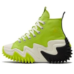 Кроссовки run star motion high 'lime twist' Converse, зеленый 172066c | green