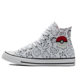Кроссовки pokemon x chuck taylor all star high 'poke ball' Converse, черный a01651c | black/white