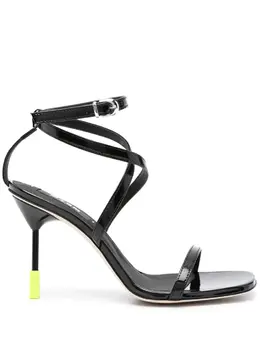 MSGM 95mm leather sandals 22279985