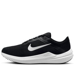 Кроссовки air zoom winflo 10 extra wide 'black white' Nike, черный fn7992-003 | black/black/white