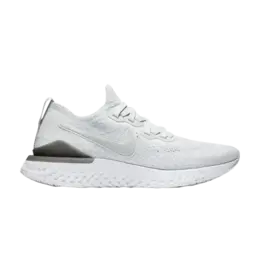 Кроссовки Nike Epic React Flyknit 2 'Pure Platinum', белый bq8928 004 | white