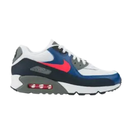 Кроссовки Nike Air Max 90 Essential 'White Solar Red Obsidian', белый 537384 135 | white