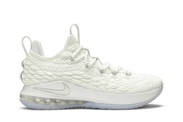 Кроссовки Nike LeBron 15 Low 'White Metallic', белый ao1755 100 | white