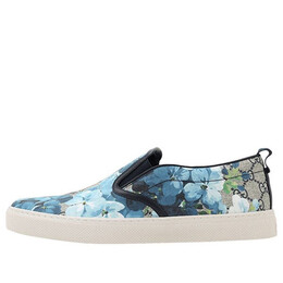 Кроссовки gg supreme canvas slip-on 'blue floral' Gucci, синий 546152-ku2e0-8471 | blue navy