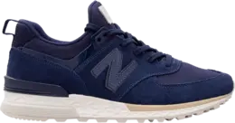 Кроссовки New Balance 574, темно-синий/белый ms574fsl | blue