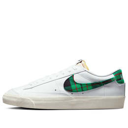 Кроссовки blazer low '77 premium 'tartan plaid' Nike, зеленый dv0801-100 | whitegreen