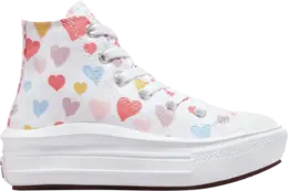 Кроссовки Converse Chuck Taylor All Star Move High PS Always On Hearts, белый 371590c | white
