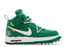 Кроссовки Nike Off-White X Air Force 1 Mid Sp Leather 'Pine Green', зеленый dr0500 300 | green