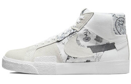 Кроссовки Nike Sb Zoom Blazer Mid Premium Floral White Grey dm0859-100