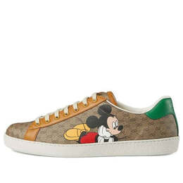 Кроссовки disney x ace low 'mickey mouse - beige' Gucci, коричневый 602548-hwm10-8961 | brown