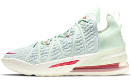 Кроссовки Nike LeBron 18 Empire Jade, белый/красный db7644-002