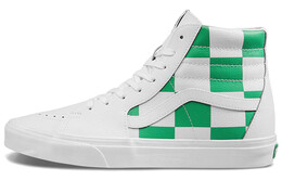 Кроссовки Sk8 Vans-Hi 'Leather Check - True White Fern Green' vn0a4bv6ts9