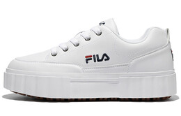 Кроссовки Fila Low Top Thick Sole Skate Shoes Unisex White Korean Version 'White Red Black' 1tm01563e_100