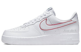 Кроссовки Nike Air Force 1 Low Just Do It White Noble Green Metallic Silver University Red dq0791-100