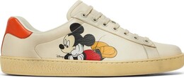 Кроссовки Disney x Gucci Ace Low Mickey Mouse - Ivory, белый 603697 ayo70 9591 | mickey mouse - ivory