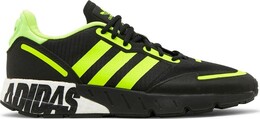 Кроссовки Adidas ZX 1K Boost 'Bold Logo Graphic - Black Solar Yellow', черный fy3632 | black