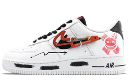 Кроссовки Nike Air Force 1 Skateboard Shoes Men Low-Top Black Red dh7579-100(team40-男款涂鸦熊黑白红)