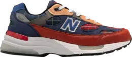 Кроссовки New Balance Concepts x 992 Made in USA 'Plaid', оранжевый m992ad | orange
